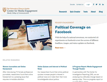 Tablet Screenshot of mediaengagement.org